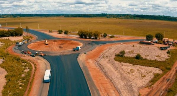 Variante de San José de los Arroyos: avanza con el extendido de 2,3 km de la primera capa asfáltica