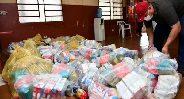 Más de 3.000 kilos de alimentos fueron entregados en Alto Paraná
