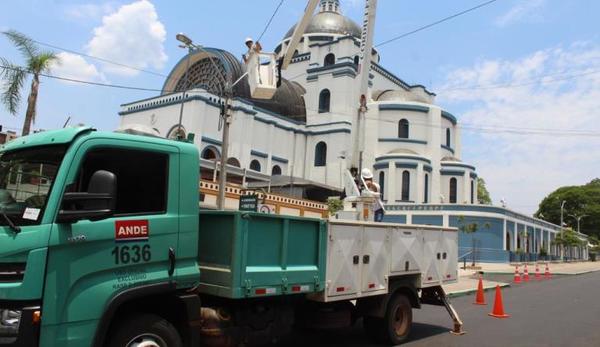 ANDE refuerza el sistema eléctrico en la ciudad de Caacupé y alrededores