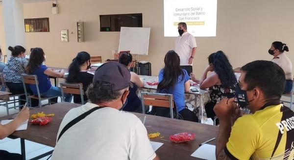 Pobladores del Barrio San Francisco recibirán capacitación laboral