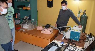 Técnicos de Yacyretá avanzan en la fabricación de un prototipo de respirador