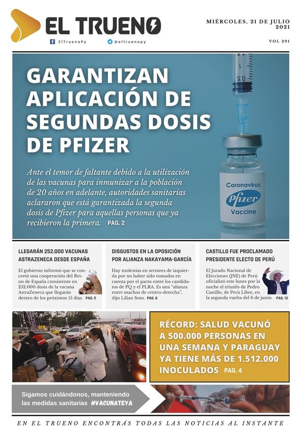 E-paper 21 de julio 2021 - El Trueno