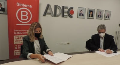 ADEC y Sistema B firman convenio para promover empresas responsables y sostenibles