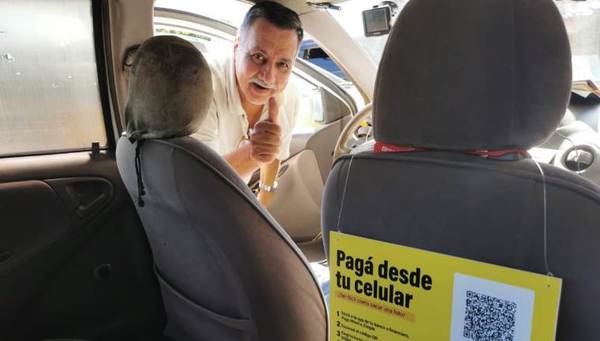 Taxis de Asunción ya aceptan pagos con tarjeta mediante tecnología QR