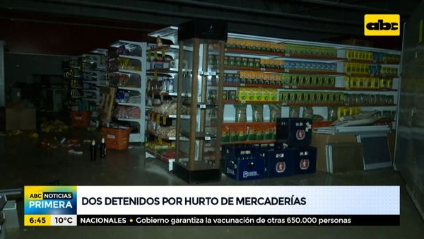 Dos detenidos por hurto de mercaderías - ABC Noticias - ABC Color