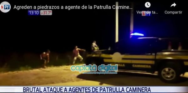 Agente de tránsito de Capiatá involucrado en brutal agresión contra la Policía Caminera