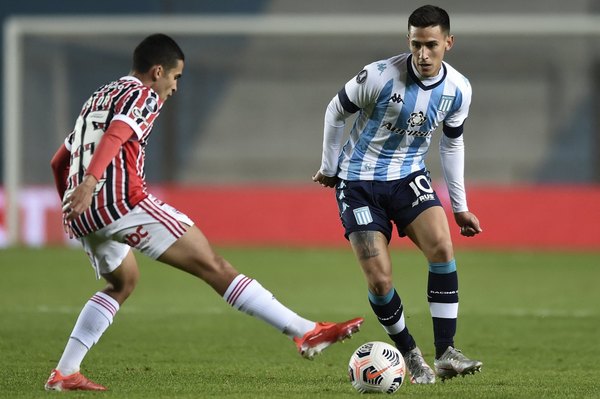 Con Matías Rojas, Racing quedó eliminado ante el São Paulo de Antonio Galeano