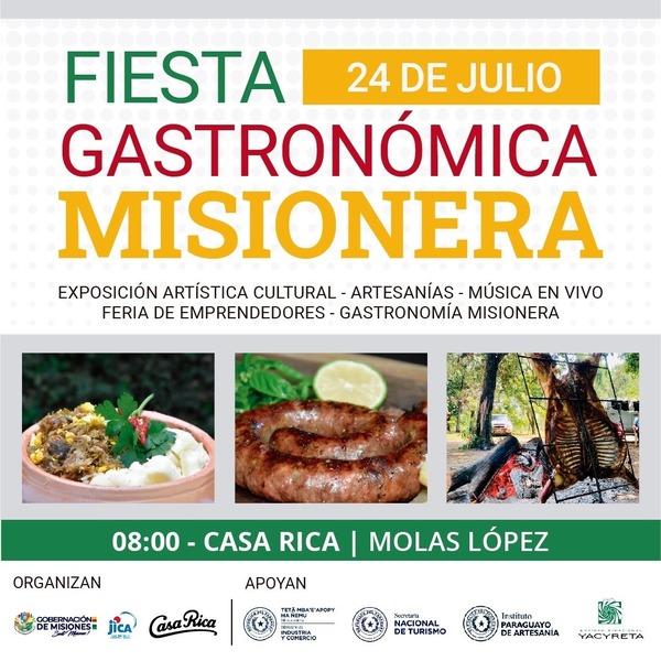 Fiesta Gastronómica Misionera se realizará este sábado en Asunción | .::Agencia IP::.