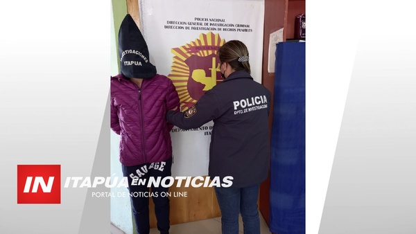EN SAGRADA FAMILIA, ATRAPARON A “LORENITA” SIN NI UN GUARANÍ EN SU PODER.