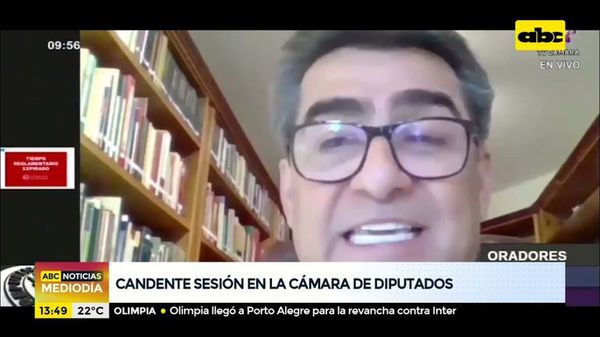 Candente sesión en la Cámara de Diputados - ABC Noticias - ABC Color