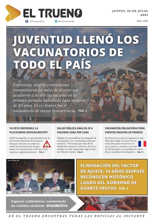 E-paper 22 de julio 2021 - El Trueno