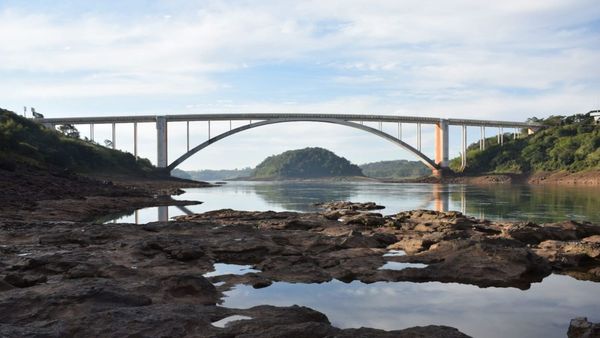 Impactante sequía del río Paraná