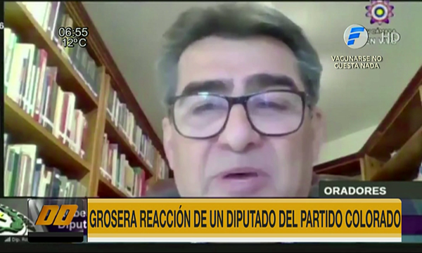 Grosera reacción de diputado colorado hacia su colega | Telefuturo