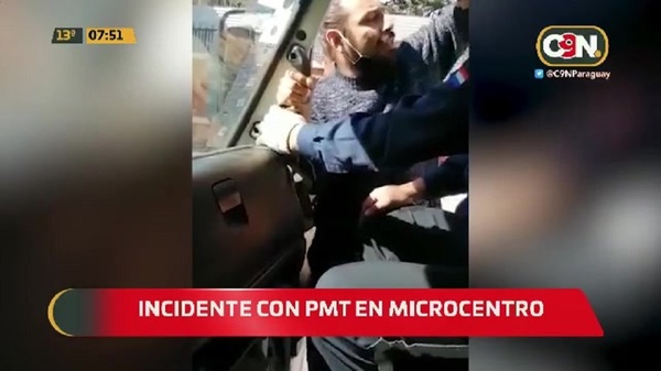 Incidentes con PMT en el microcentro de Asunción - C9N