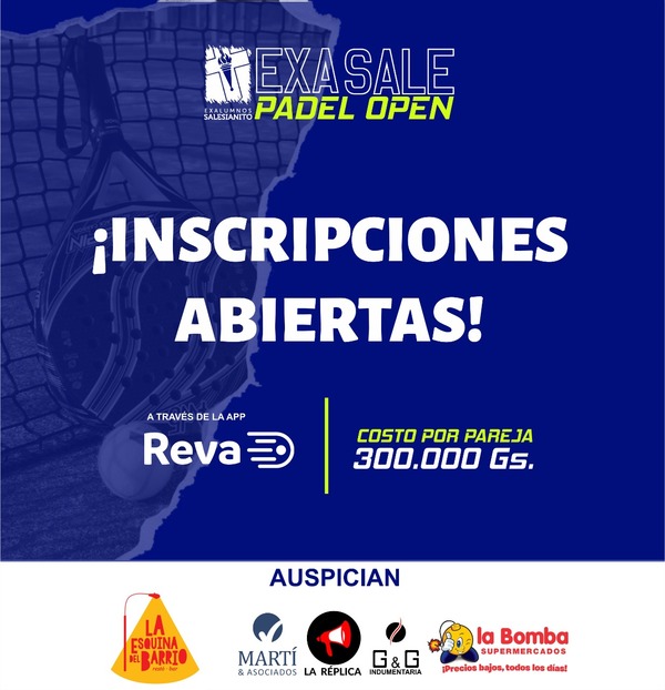 Inscripciones abiertas para el primer Torneo de Pádel de Ex alumnos del Salesianito