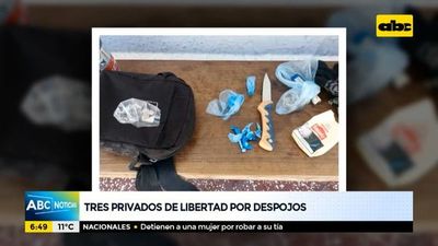 Tres detenidos por múltiples despojos a vecinos - ABC Noticias - ABC Color