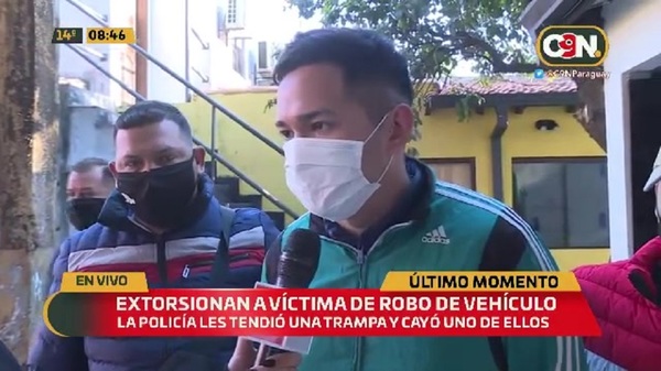 Extorsionan a víctima de robo de vehículo - C9N