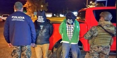 Fiscalía y fuerza policial aborta asalto a un camión de caudales, cuatro detenidos