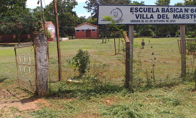Roban televisor de una escuela de Villa del Maestro en Coronel Oviedo