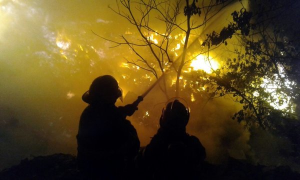 Guyra Paraguay capacita a pobladores para combatir incendio forestales