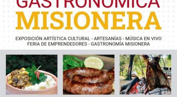 Invitan a la Fiesta Gastronómica Misionera a realizarse este sábado