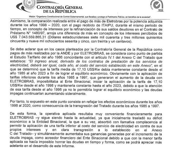 Operativa aplicada en Itaipú resultaba muy conveniente financieramente para Eletrobras - Nacionales - ABC Color