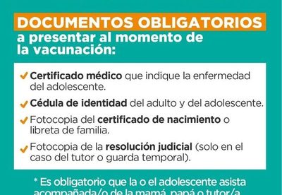 DÍA “A”: mucha burocracia para que adolescentes con enfermedad de base accedan a vacuna