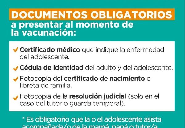 DÍA “A”: mucha burocracia para que adolescentes con enfermedad de base accedan a vacuna