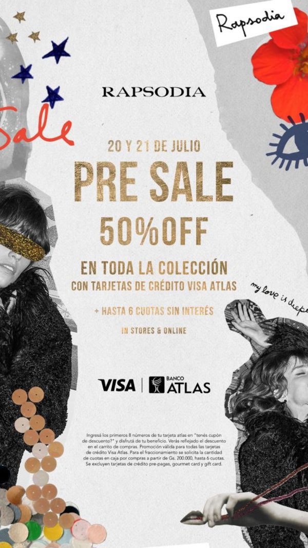 Banco Atlas y Rapsodia ofrecen Pre Sale exclusivo | Ñanduti