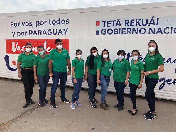 Cadena Farmacenter brinda apoyo en centro de vacunación masiva a través de sus profesionales | Ñanduti