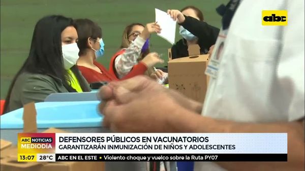 Defensores públicos en vacunatorios - ABC Noticias - ABC Color