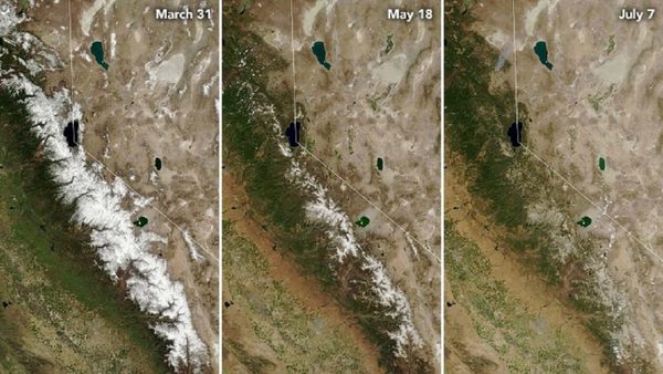 Fotos de la NASA muestran los devastadores efectos de la sequía en California | Ñanduti