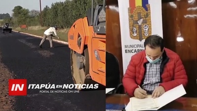 MOPC DESEMBARCA PARA OBRAS DE REGULACIÓN ASFÁLTICA EN ENCARNACIÓN.