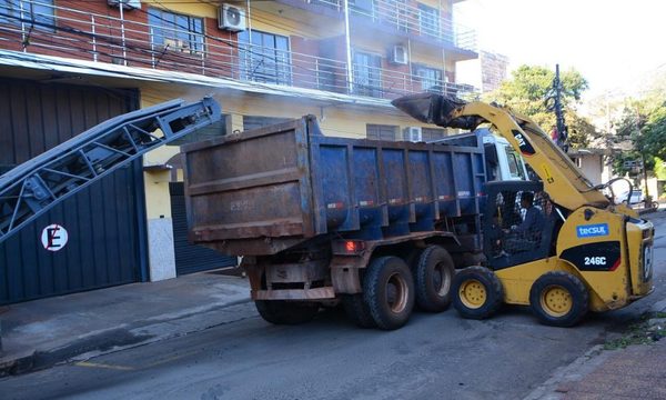 Se intensifican trabajos de bacheo en el microcentro de Ciudad del Este – Diario TNPRESS