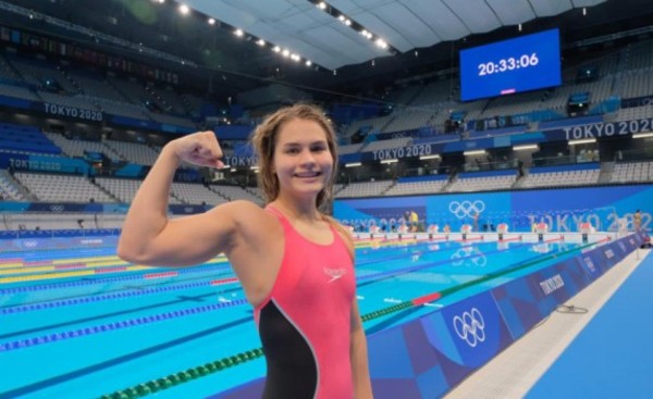 Tokyo 2020: Luana Alonso queda 4ta en su estreno olímpico en natación