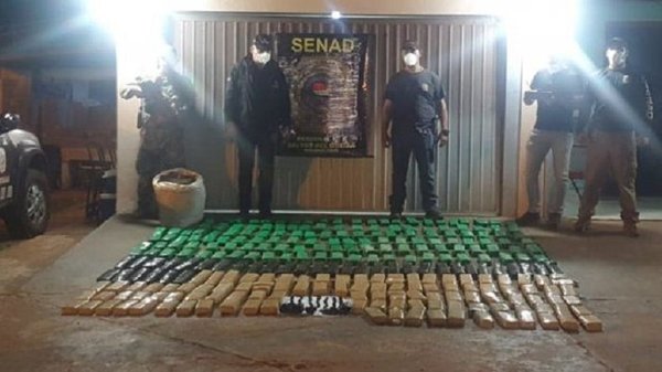 Senad incauta 200 kilos de marihuana abandonada en un puerto clandestino en Canindeyú | Noticias Paraguay