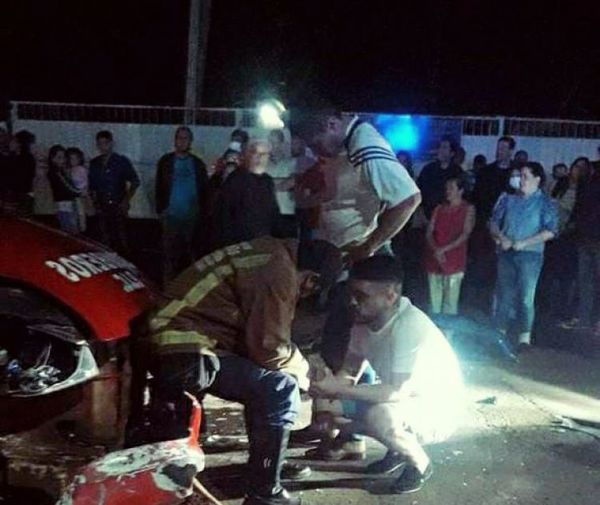 Abogado supuestamente golpeó a Bomberos luego de accidente de tránsito en Pedro Juan.