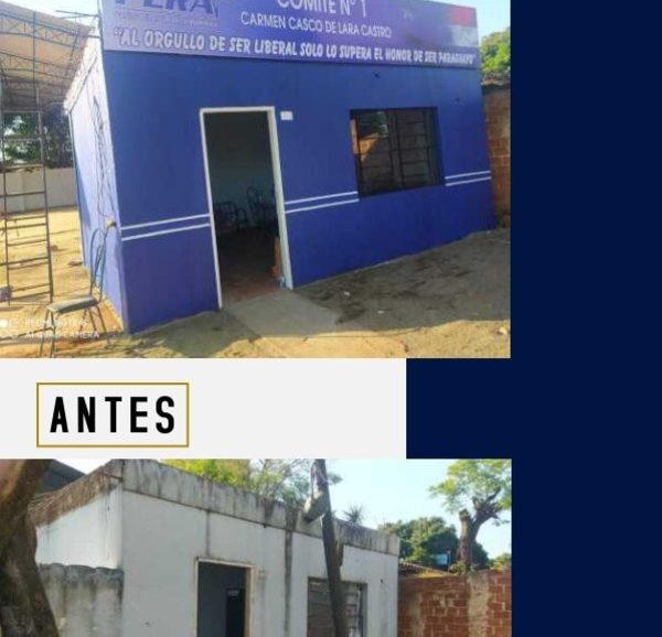 DAN UNA RENOVADA IMAGEN A LOCAL PARTIDARIO DEL PLRA EN MINGA GUAZÚ