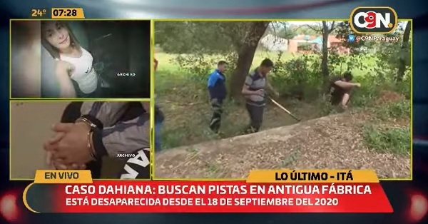 Verifican fábrica abandonada en busca de Dahiana Espinoza