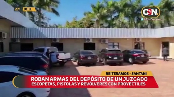 Roban armas del depósito de un juzgado en Santaní - C9N