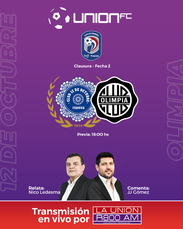 12 de Octubre y Olimpia cierran la Fecha 2 del Torneo Clausura 2021
