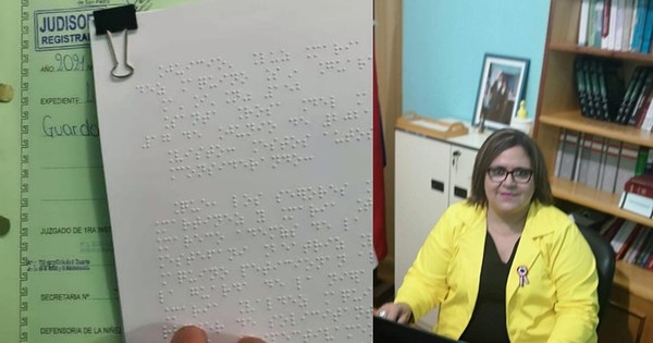 La Nación / San Pedro: jueza dispuso la impresión en braille de resolución judicial