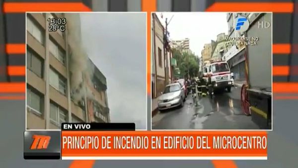 Incendio afecta a un departamento en histórico edificio de Asunción