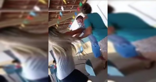 Se fue a vacunar con la amante y encontró a su esposa - SNT