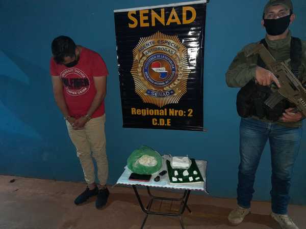 Cae supuesto distribuidor de cocaína en Presidente Franco