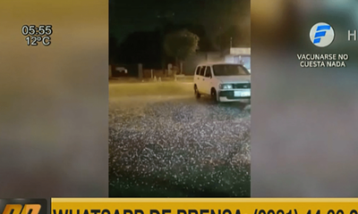 Importante granizada afectó al departamento de Itapúa | Telefuturo