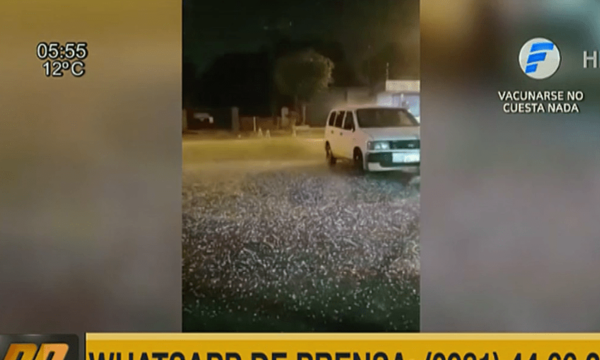 Importante granizada afectó al departamento de Itapúa | Telefuturo