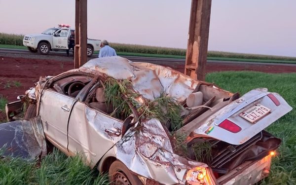 Violentísimo vuelco de automóvil deja un herido grave en la zona norte – Diario TNPRESS