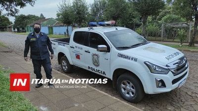 NECESITAN RECAMBIO DE NEUMÁTICOS DE LA PATRULLA DE ITÁ PASO.