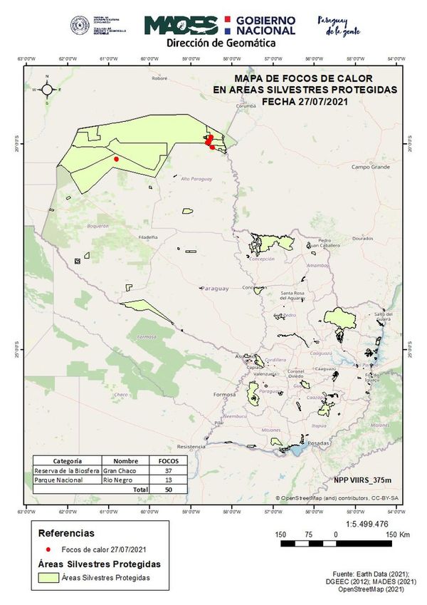 Buscan evitar que incendios se descontrolen - Nacionales - ABC Color